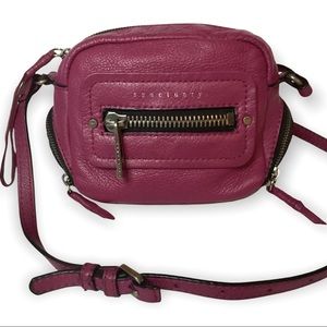 Sanctuary Leather Crossbody Purple/Burgundy Mini Baby Bag